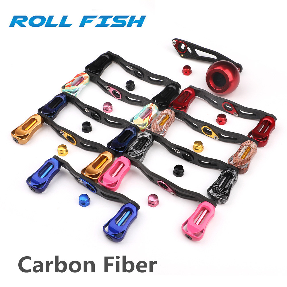 Reel Drag Knob - ROLLFISH Angelrollengriff, Kipphebel, Kohlefaser, leicht, 19–29