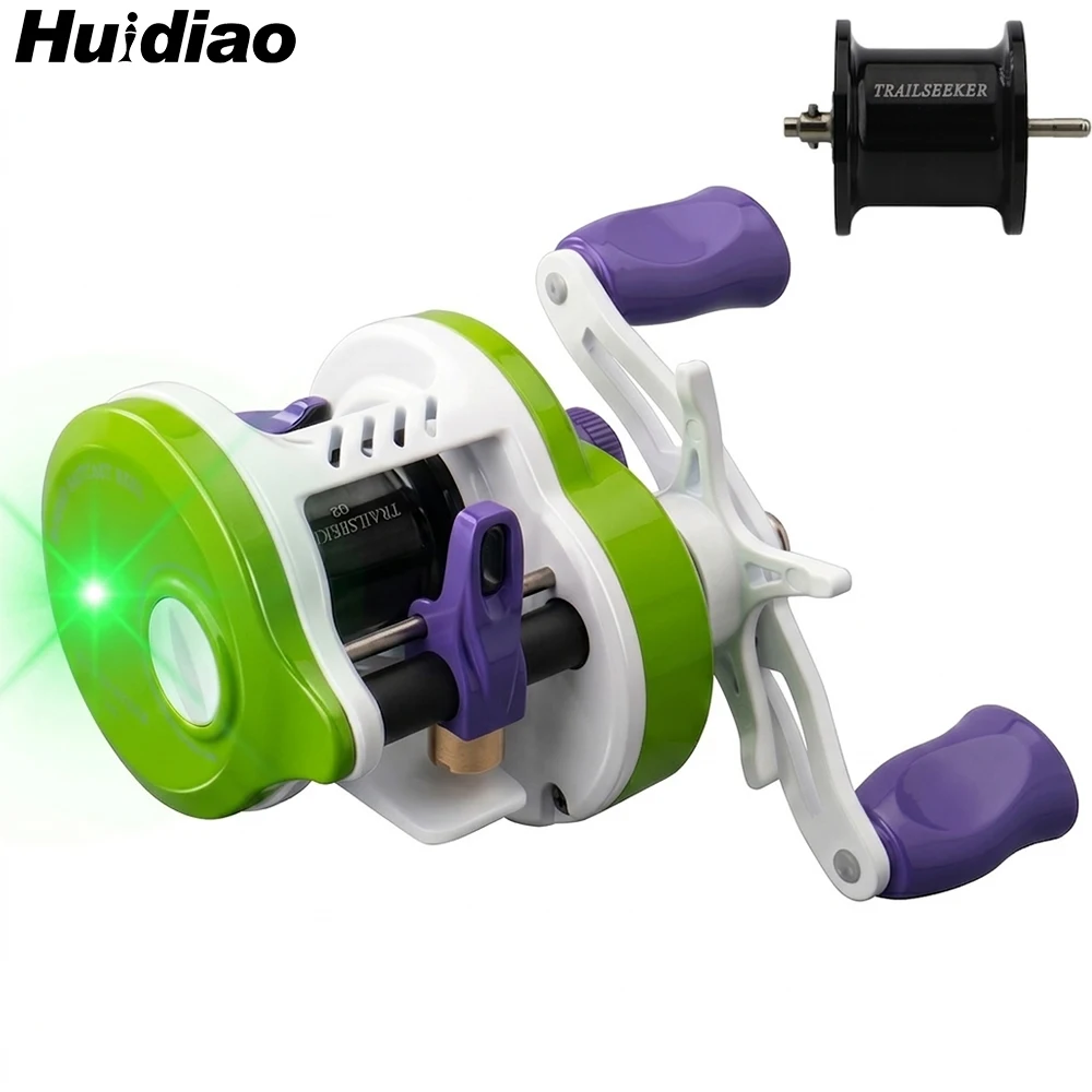 Spincast Reel - Huidiao TRAILSEEKER DC Runde Baitcasting-Rolle mit