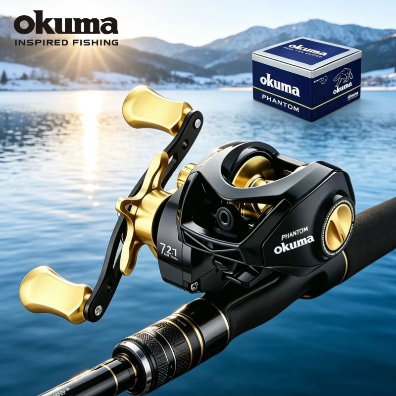 Surf Reel - OKUMA Baitcaster Angelrolle 18KG Max. Bremskraft